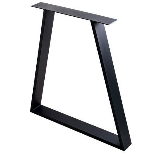 noga stalowa do stołu trapez czarne loft 80x20