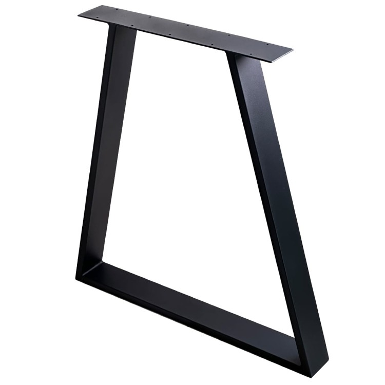 nogi stalowe trapezowe do stołu 72 cm czarne profil 60x20