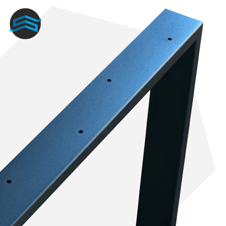 detal nogi stalowej czarnej malowanej proszkowo profil 60x20