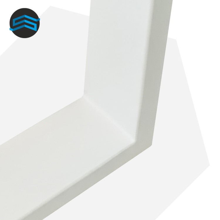 nogi stalowe do biurka industrialne białe 60x72