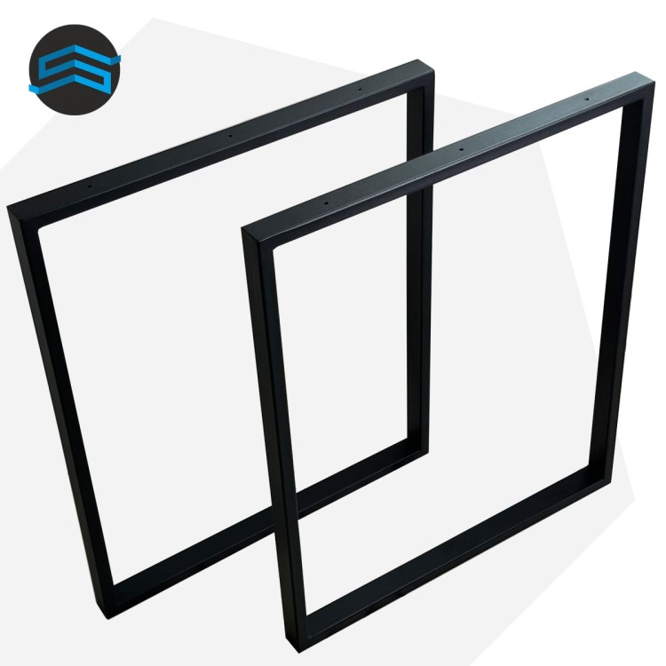 metalowe nogi do stołu industrialnego czarne 72 cm