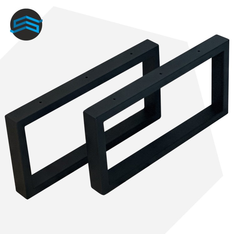 nogi metalowe do szafki RTV industrialnej czarne