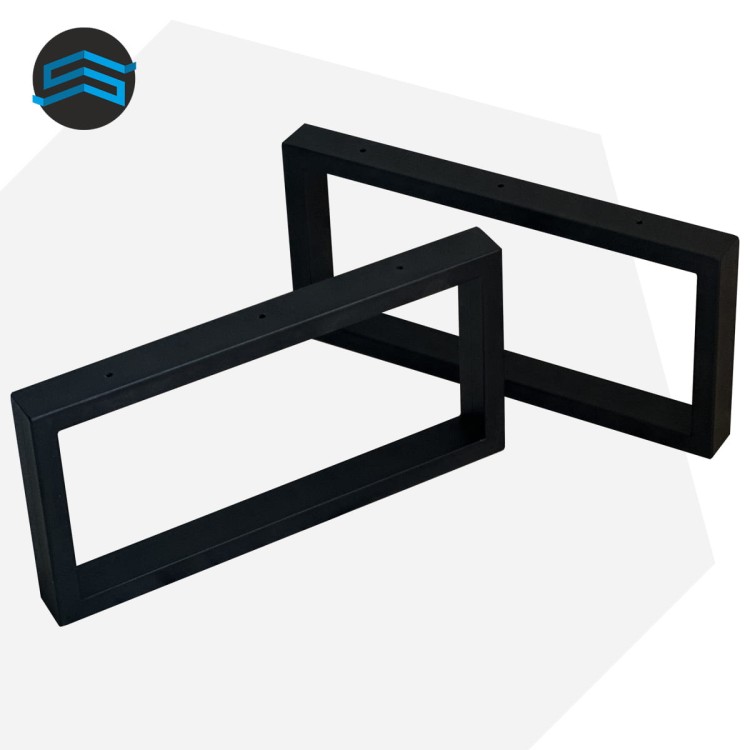 komplet stalowych nóg 40x20 do komody szafki rtv czarne profil 40x20