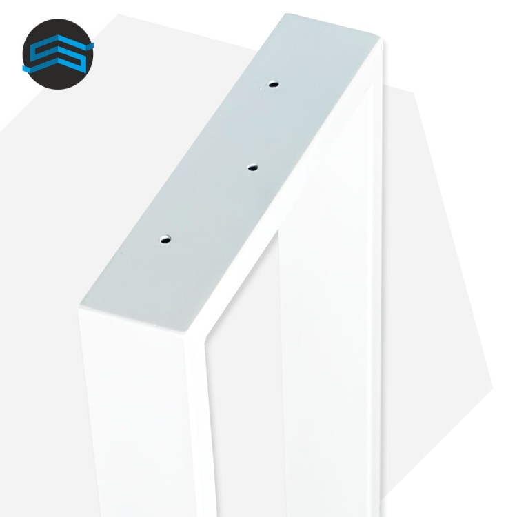 białe nogi metalowe do konsoli loft 85 cm