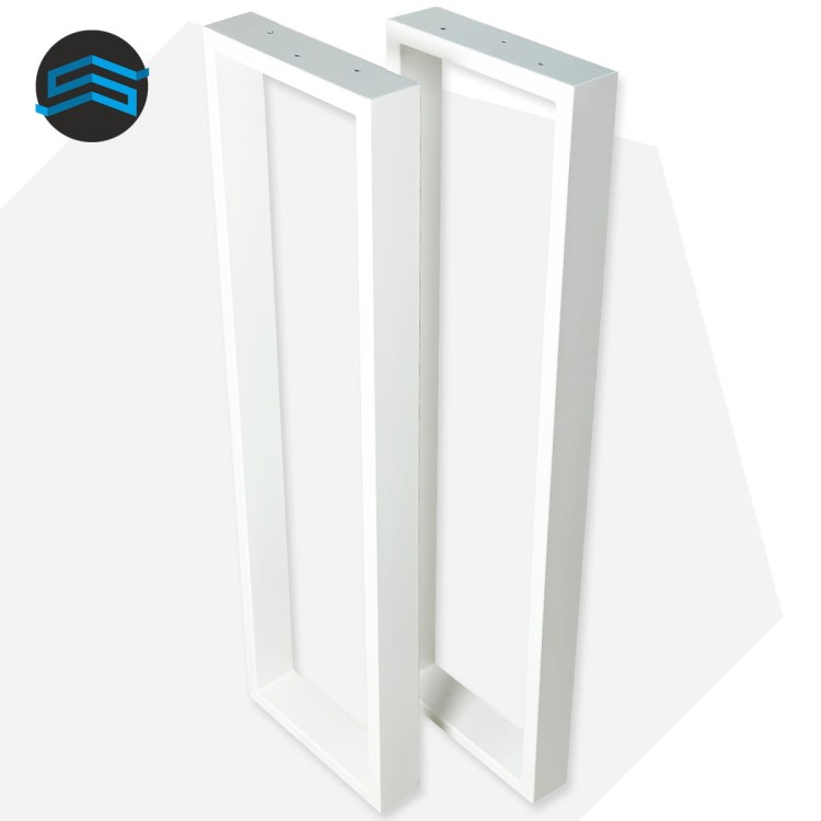 białe nogi metalowe do konsoli loft 85 cm