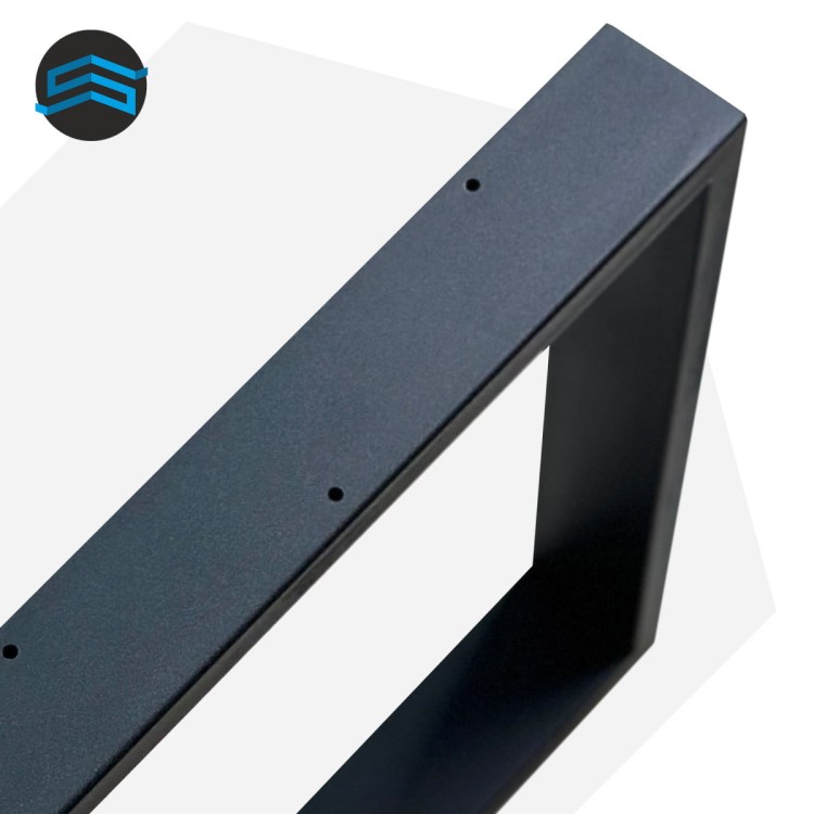 detal nogi stalowej czarnej malowanej proszkowo profil 80x20