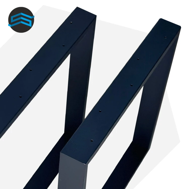 detal nogi stalowej czarnej malowanej proszkowo profil 60x20