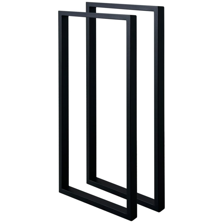 komplet stalowych nóg do stołu 40x80 czarne