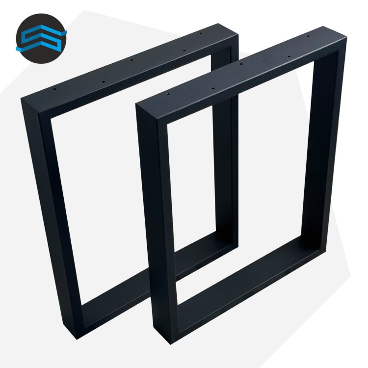 nogi metalowe do ławki  30x50 loft czarne profil stalowy 80x20