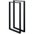 nogi stalowe do stołu 35x72 czarne loft profil 40x20