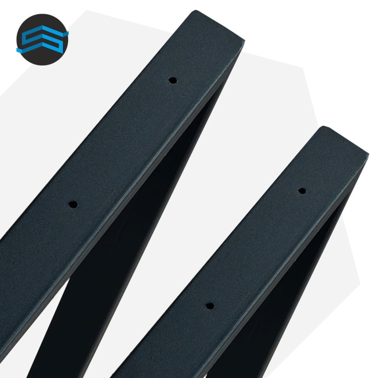 detal nogi stalowej czarnej malowanej proszkowo profil 40x20