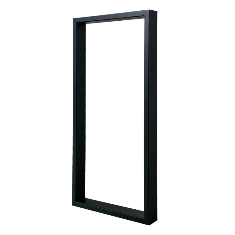nogi metalowe do stołu 35x72 czarne loft profil 60x20