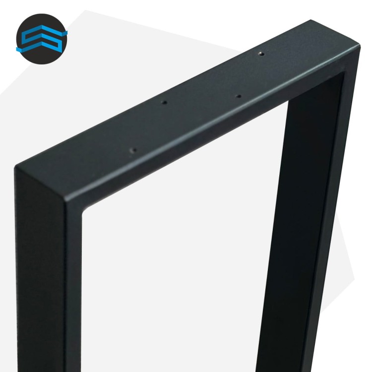 detal nogi stalowej czarnej malowanej proszkowo profil 60x20