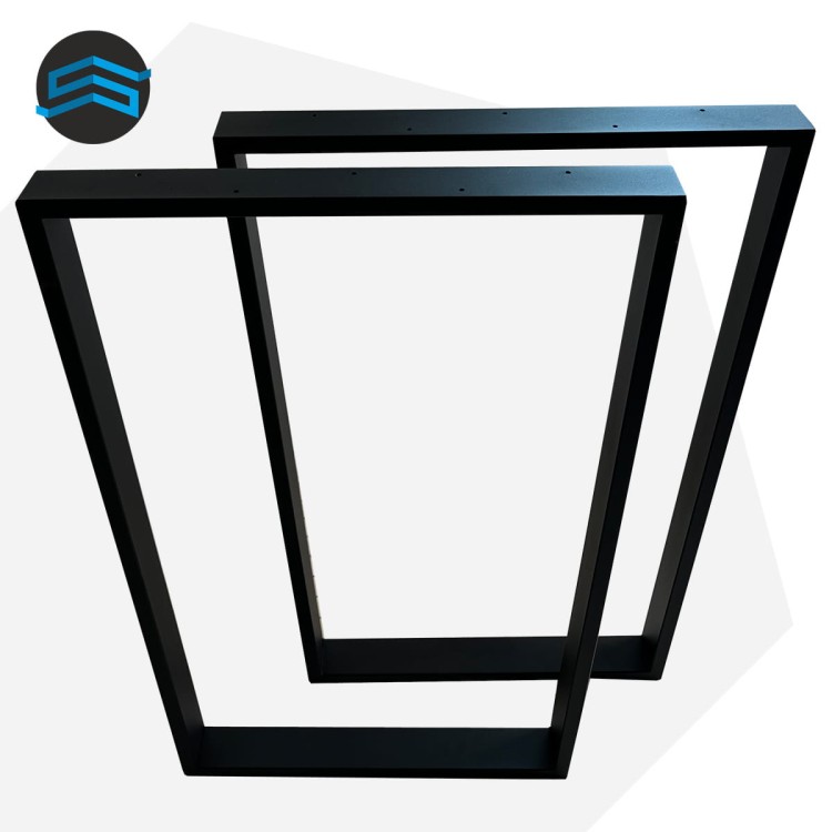komplet stalowych nóg trapez do barku wyspy 87,5 cm profil 60x20