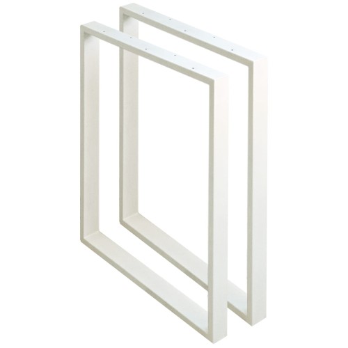 Nogi metalowe 60x72 białe loft 60x20