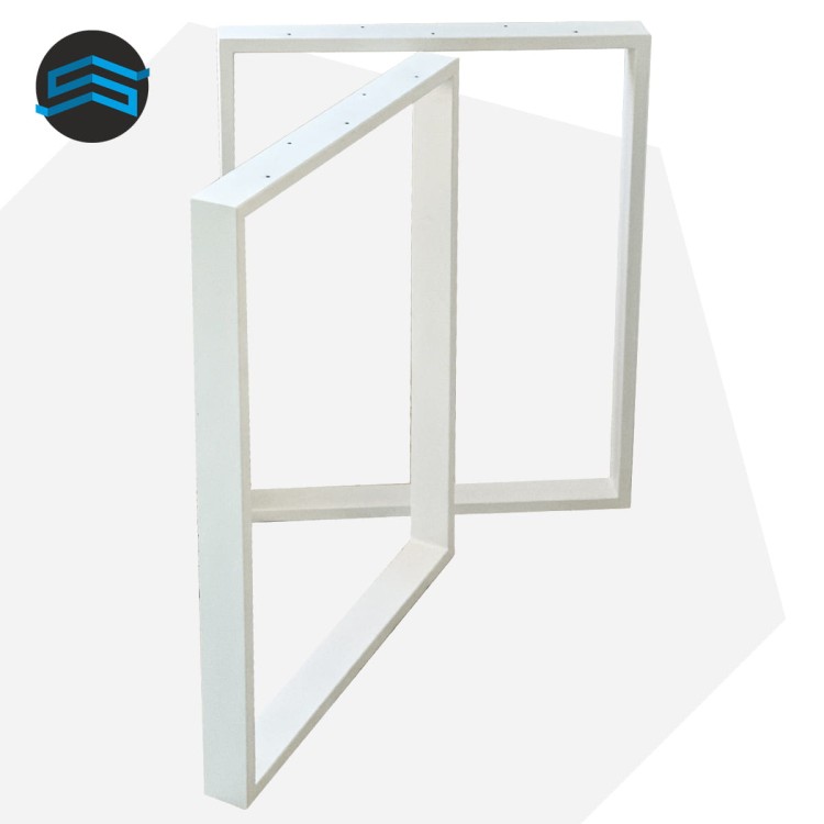 Nogi metalowe 60x72 białe loft 60x20