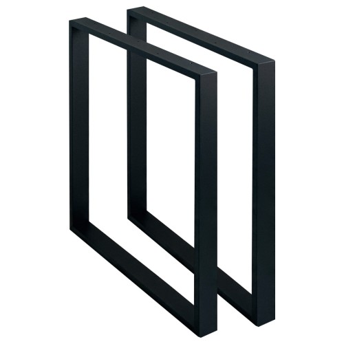 Nogi metalowe 50x72 czarne loft 60x20