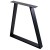 noga stalowa do stołu trapez czarne loft 80x20