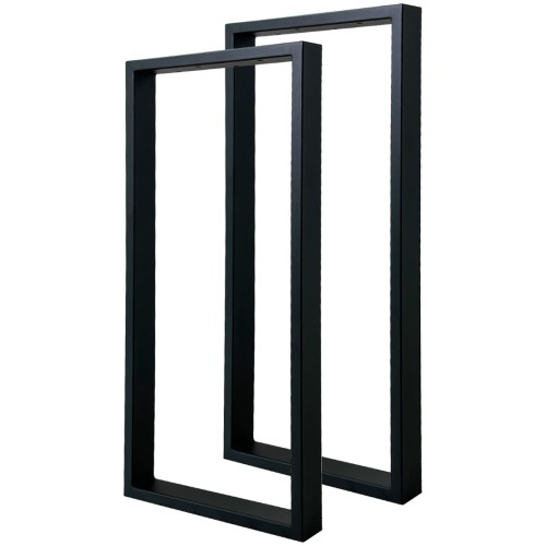 Nogi metalowe 40x72 czarne loft 60x20