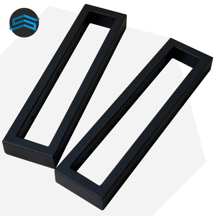 Nogi metalowe 40x10 czarne loft 40x20