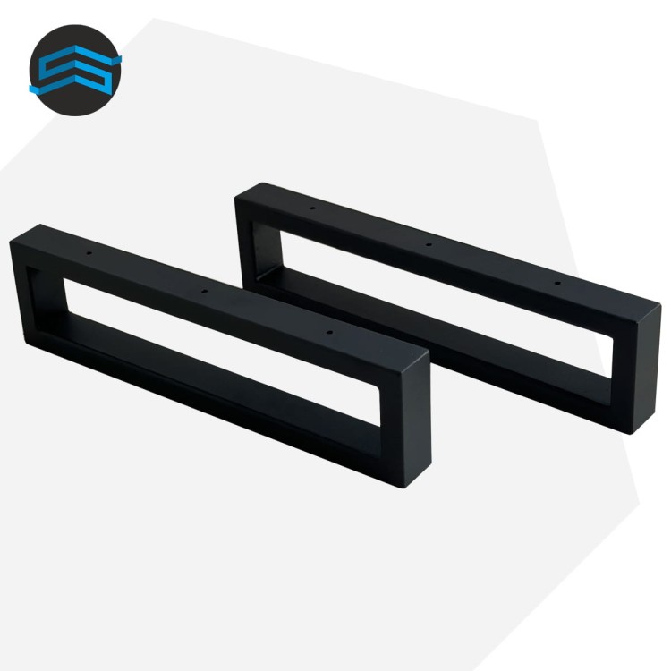 Nogi metalowe 40x10 czarne loft 40x20