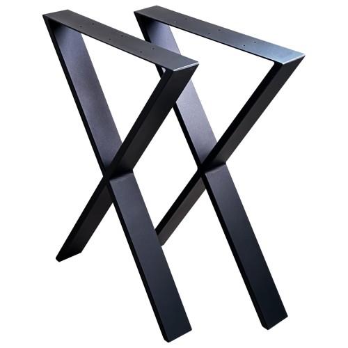 Nogi metalowe 72 cm X czarne loft 80x20