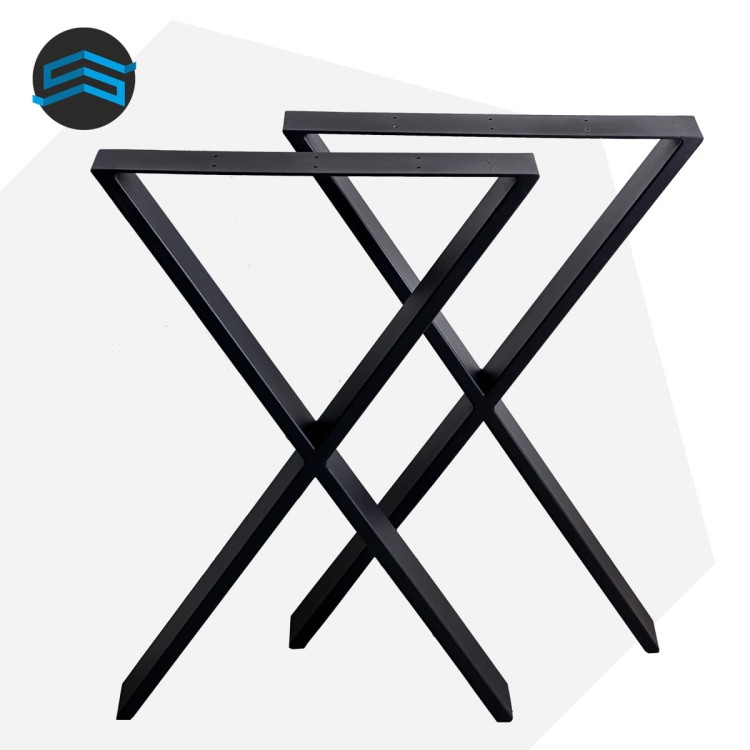 Nogi metalowe 72 cm X czarne loft 80x20