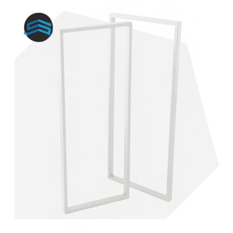 nogi stalowe do barku kuchennego industrialne białe 40x100