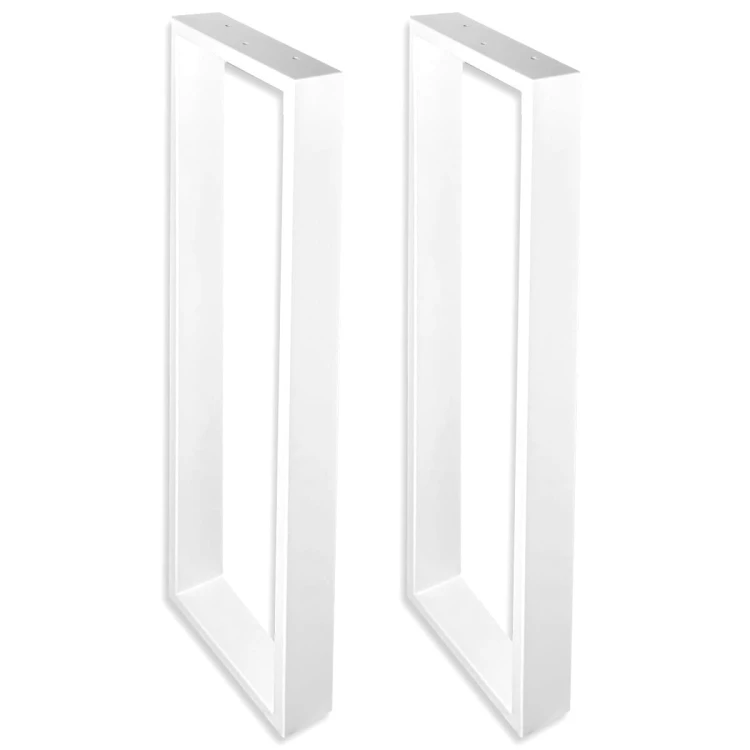 komplet nóg stalowych do konsoli 25x85 białe profil 60x20