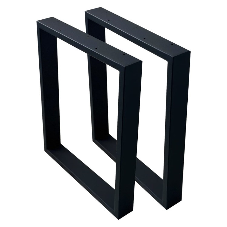 nogi metalowe do ławki loft czarne profil stalowy 80x20