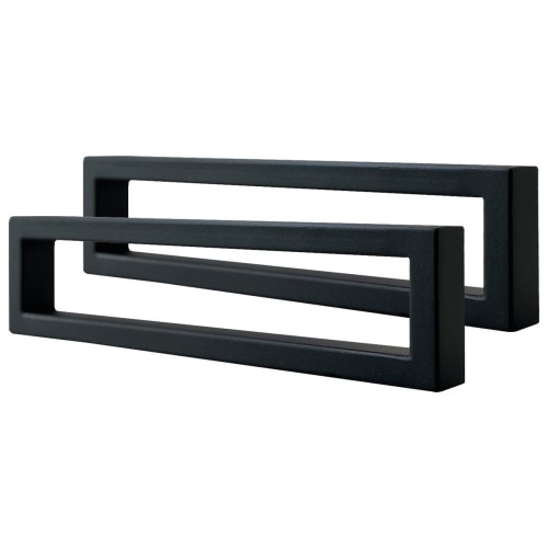 Nogi metalowe 40x10 czarne loft 40x20