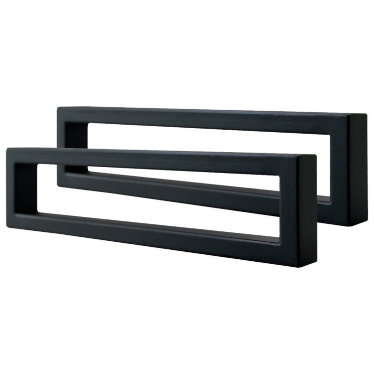 Nogi metalowe 40x10 czarne loft 40x20