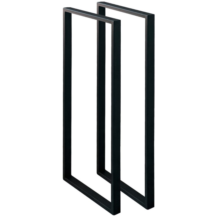komplet stalowych nóg 40x100 do stołu wyspy kuchennej loft czarne profil 40x20