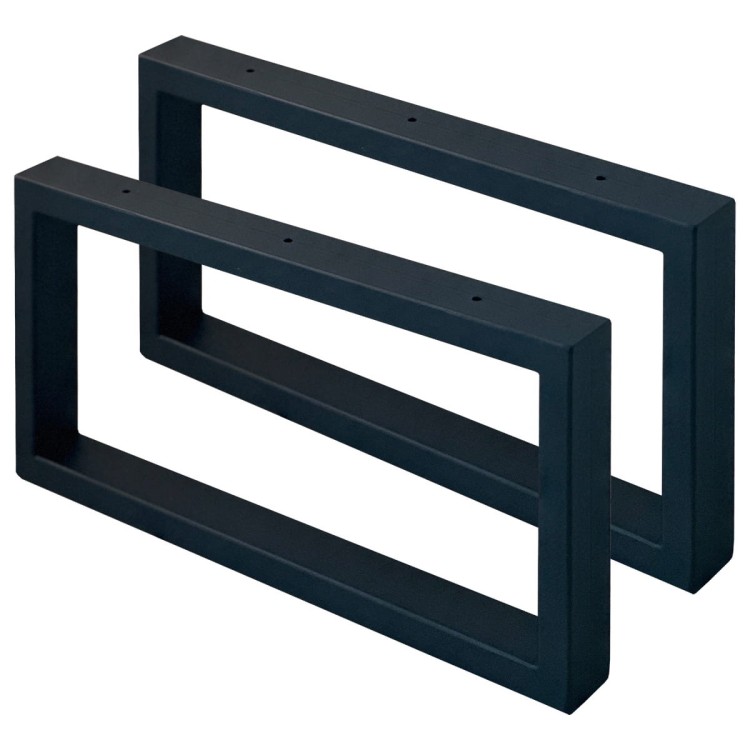 komplet stalowych nóg 40x20 do komody szafki rtv czarne profil 40x20