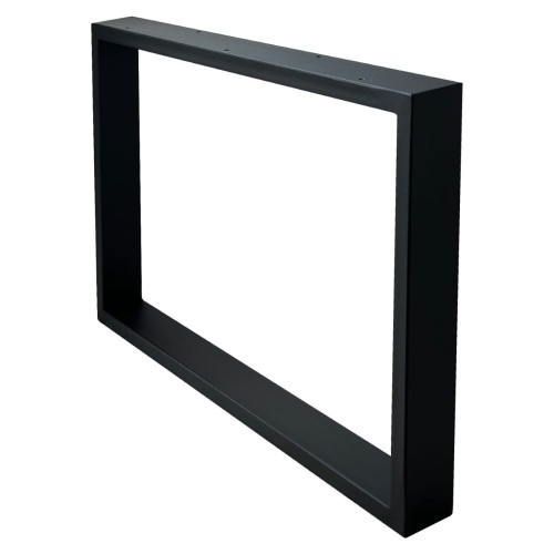 nogi metalowe do stołu 55x40 czarne loft profil 60x20