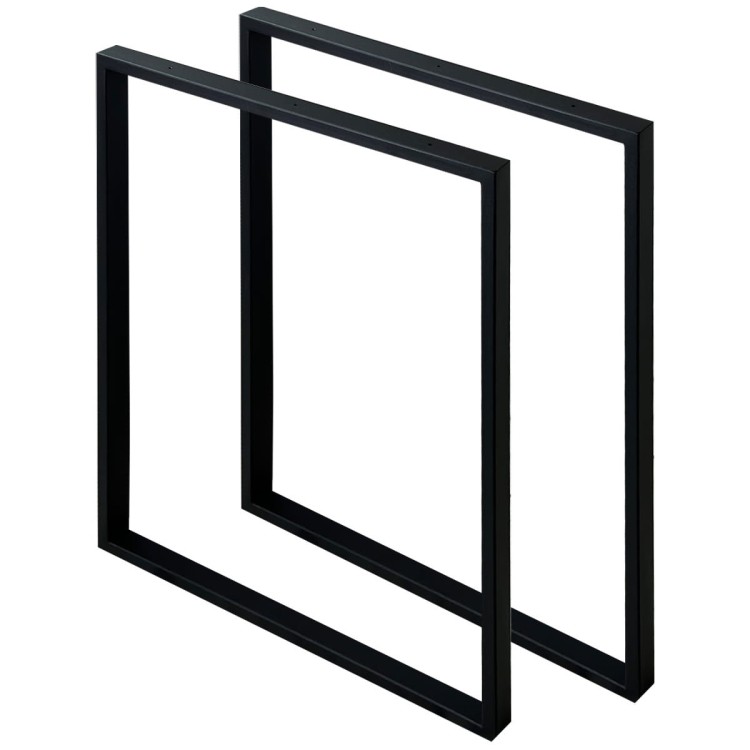 nogi stalowe do stołu 60x72 czarne loft profil 40x20
