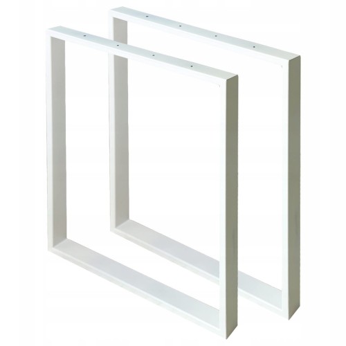 Nogi metalowe 60x72 białe loft 40x20