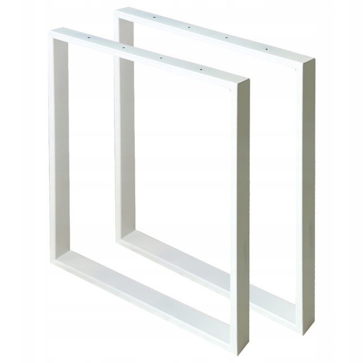 Nogi metalowe 60x72 białe loft 40x20