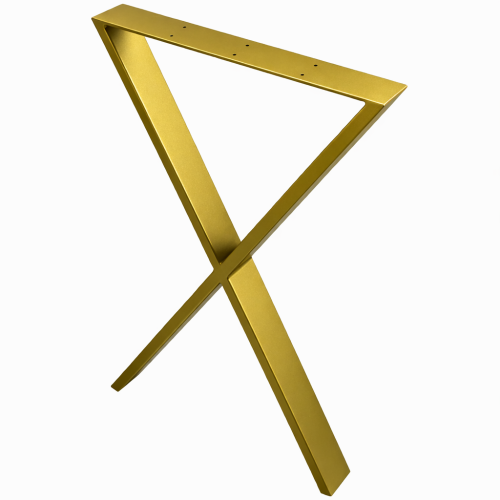 złote nogi stalowe X do stołu 50x72 profil 80x20