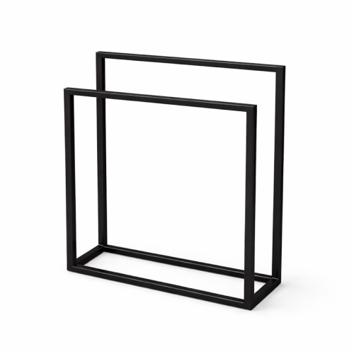 stojak na ręczniki loft stalowy 60x20x80 wieszak łazienkowy