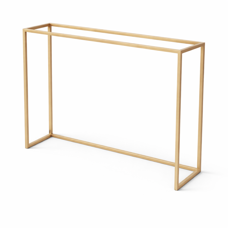 stelaż konsoli 68x18x80 złoty