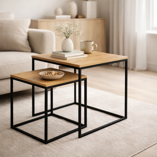 zestaw stolików 40x40x40 + 50x50x50