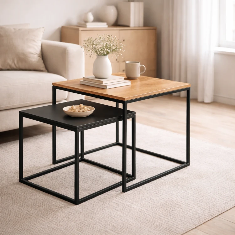 zestaw stolików 40x40x40 + 50x50x50