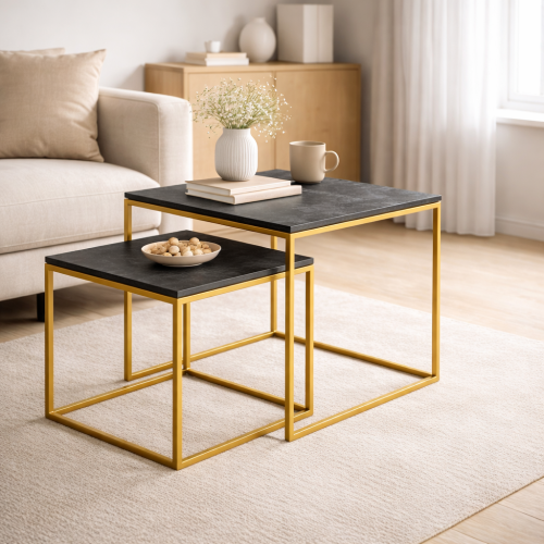 zestaw stolików 40x40x40 + 50x50x50