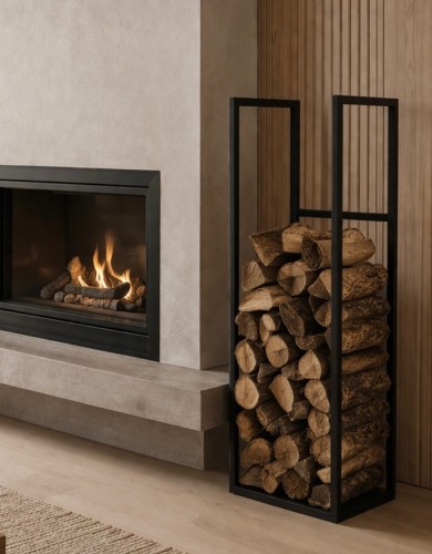 Stojak na drewno kominkowe