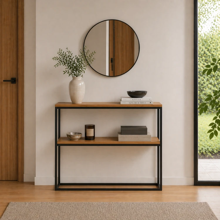 Konsolka, toaletka z półką styl industrialny