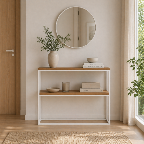 Konsolka, toaletka z półką styl industrialny