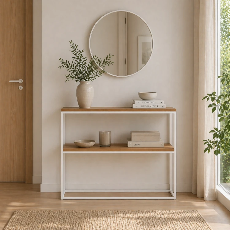 Konsolka, toaletka z półką styl industrialny