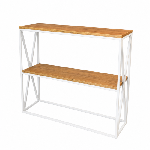 Konsolka, toaletka z półką "X" po bokach