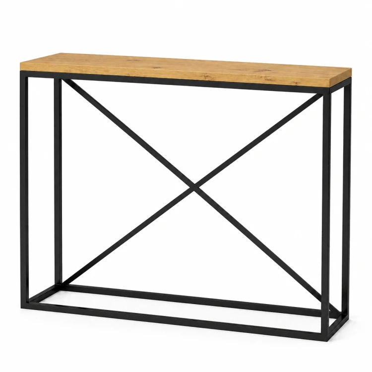 Konsolka, toaletka z "X" z tyłu styl industrialny
